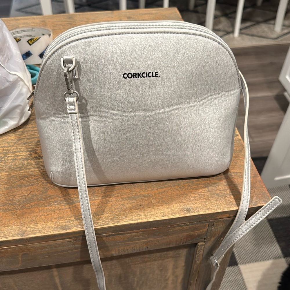 Corkcicle Silver Crossbody Lunch Box Cooler